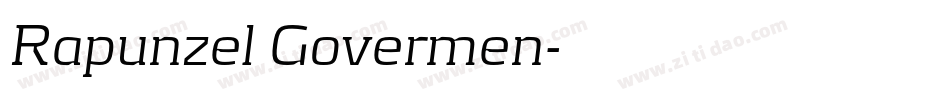 Rapunzel Govermen字体转换